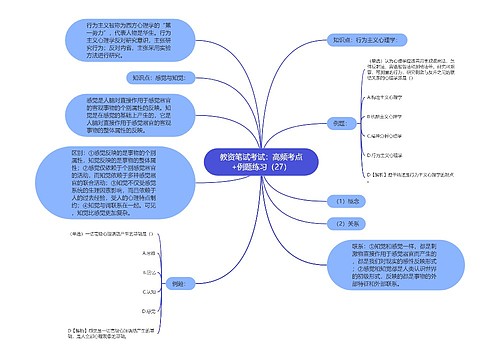 教资笔试考试：高频考点+例题练习（27）