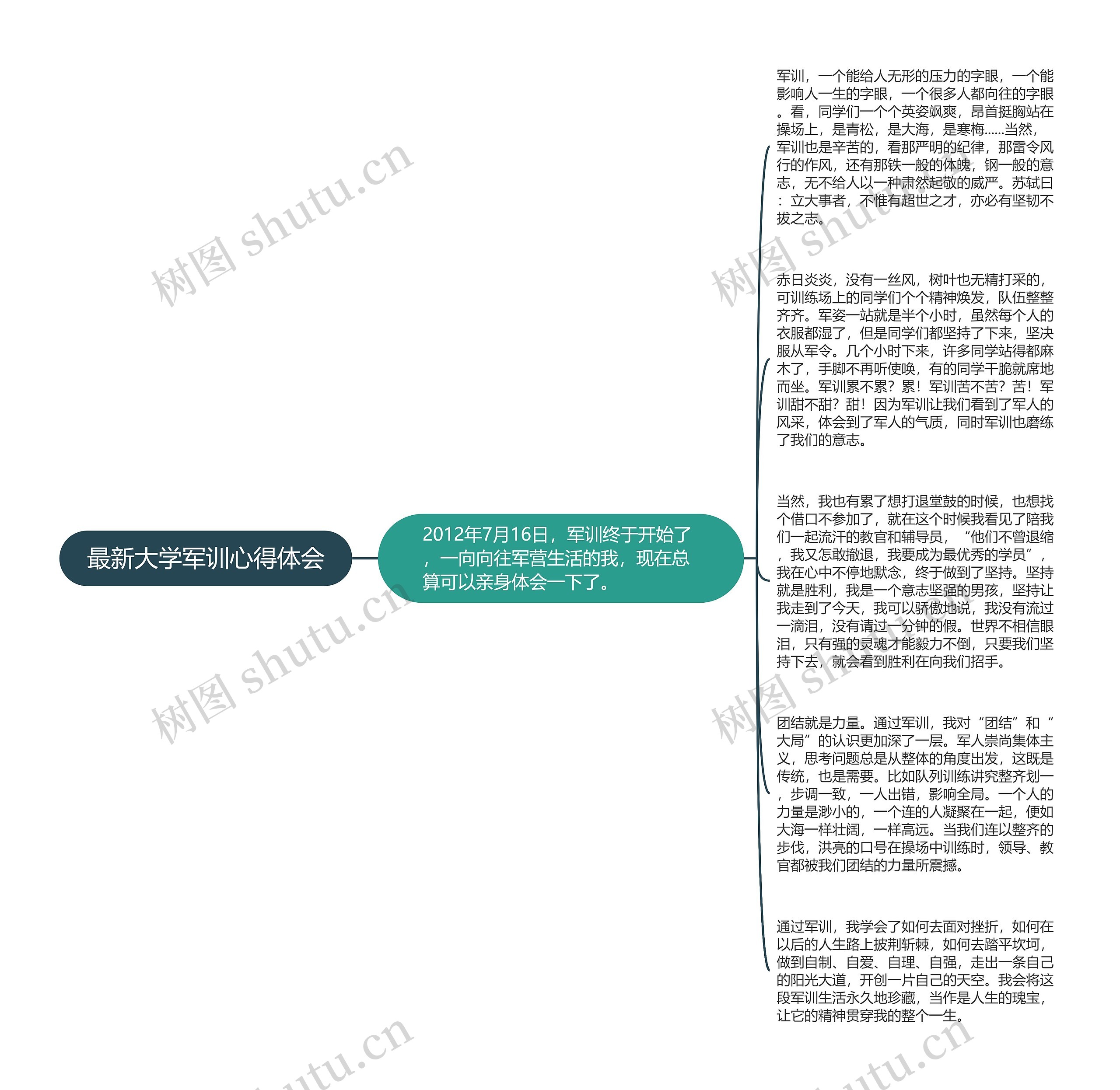 最新大学军训心得体会