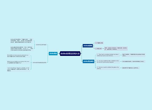 dislike的用法总结大全