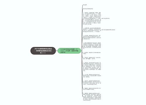 2021年教师资格考试笔试：教师职业道德知识点总结（一）