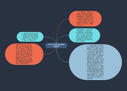 2019大学生实习鉴定指导老师评语