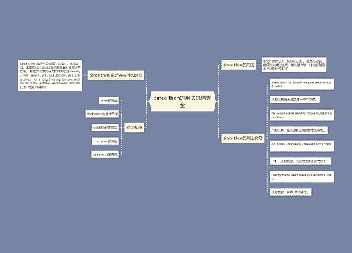 since then的用法总结大全