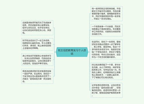 班主任的教育实习个人总结