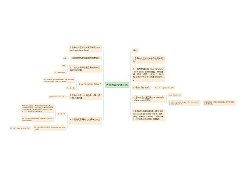 大班教案:交通工具