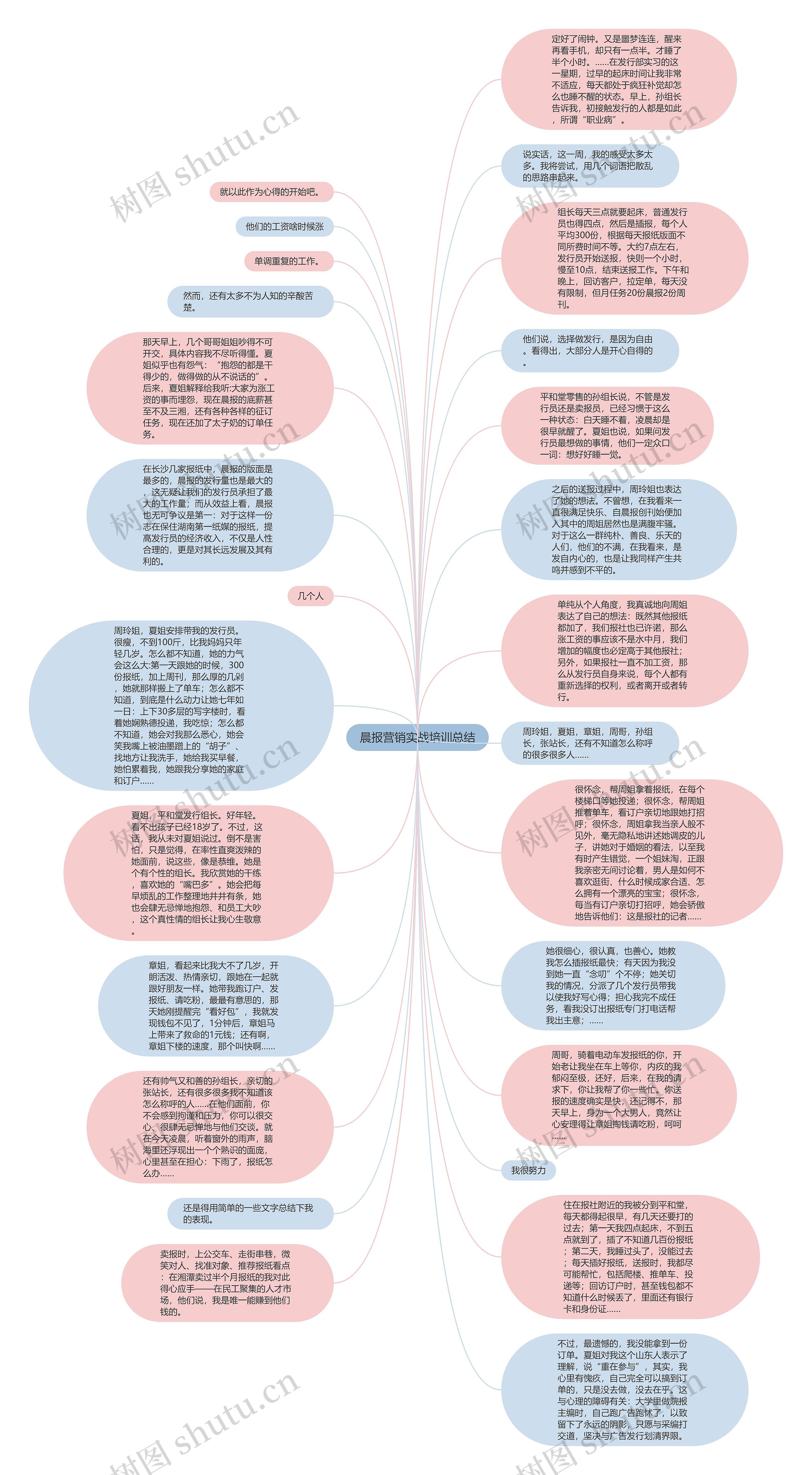晨报营销实战培训总结思维导图