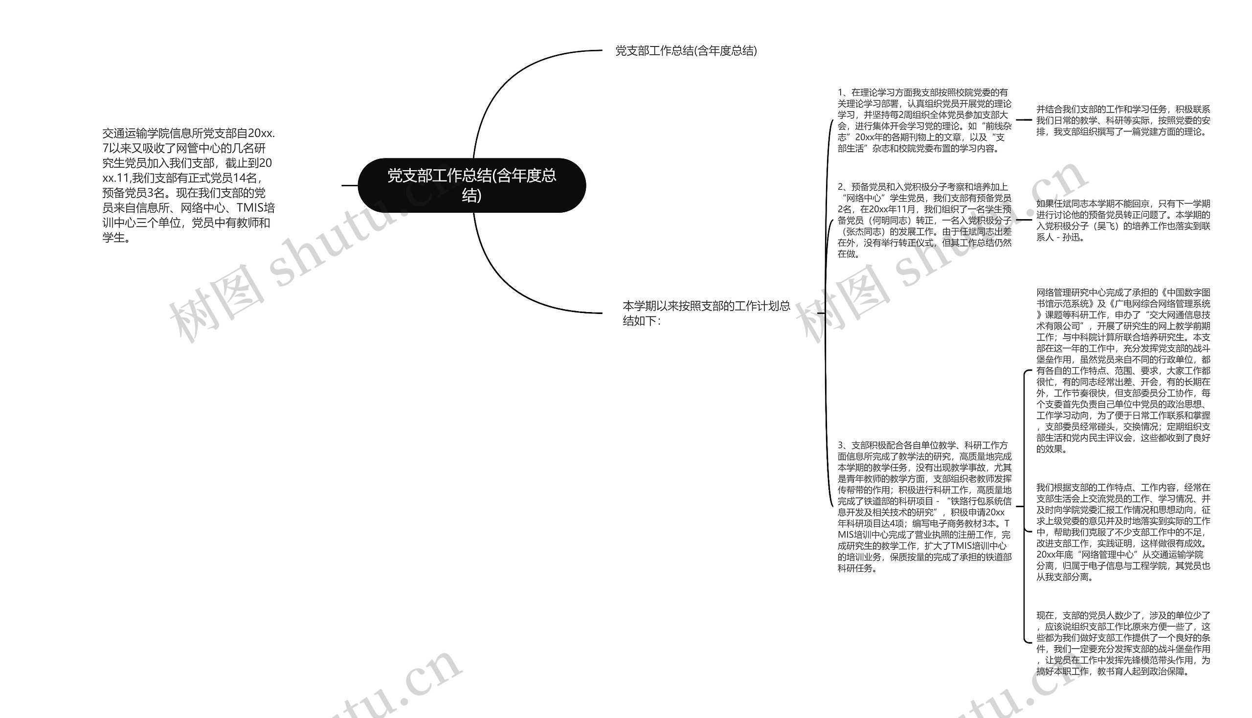 党支部工作总结(含年度总结)