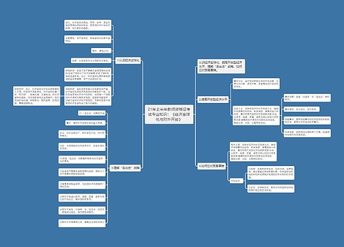 21年上半年教师资格证考试专业知识：《经济全球化与对外开放》