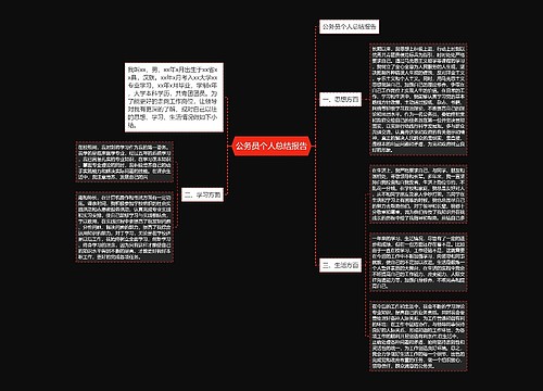 公务员个人总结报告