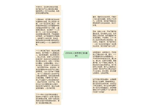 2006年入党思想汇报(最新)