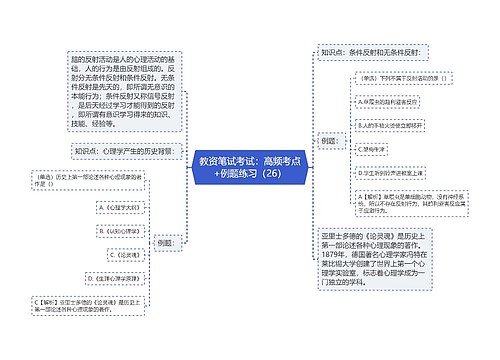 教资笔试考试：高频考点+例题练习（26）