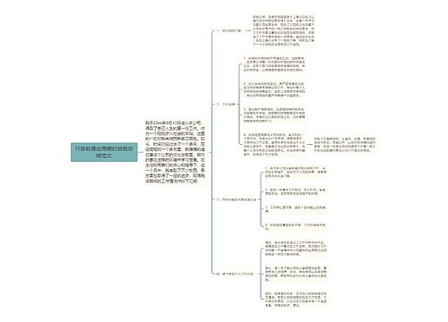 行政助理试用期的自我总结范文