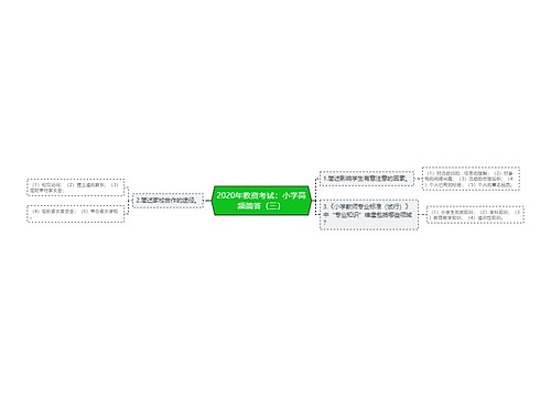 2020年教资考试：小学高频简答（三）