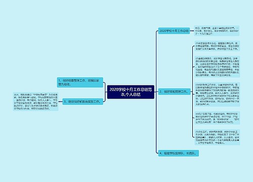 2020学校十月工作总结范本,个人总结