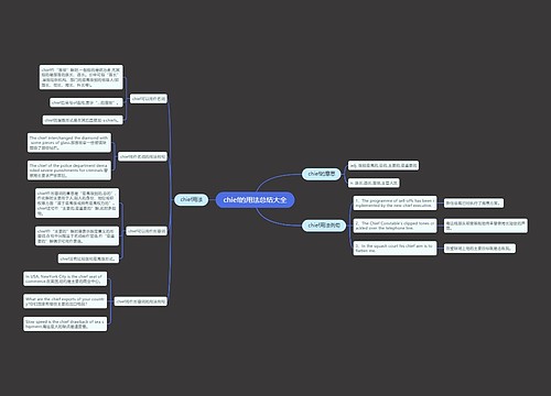 chief的用法总结大全