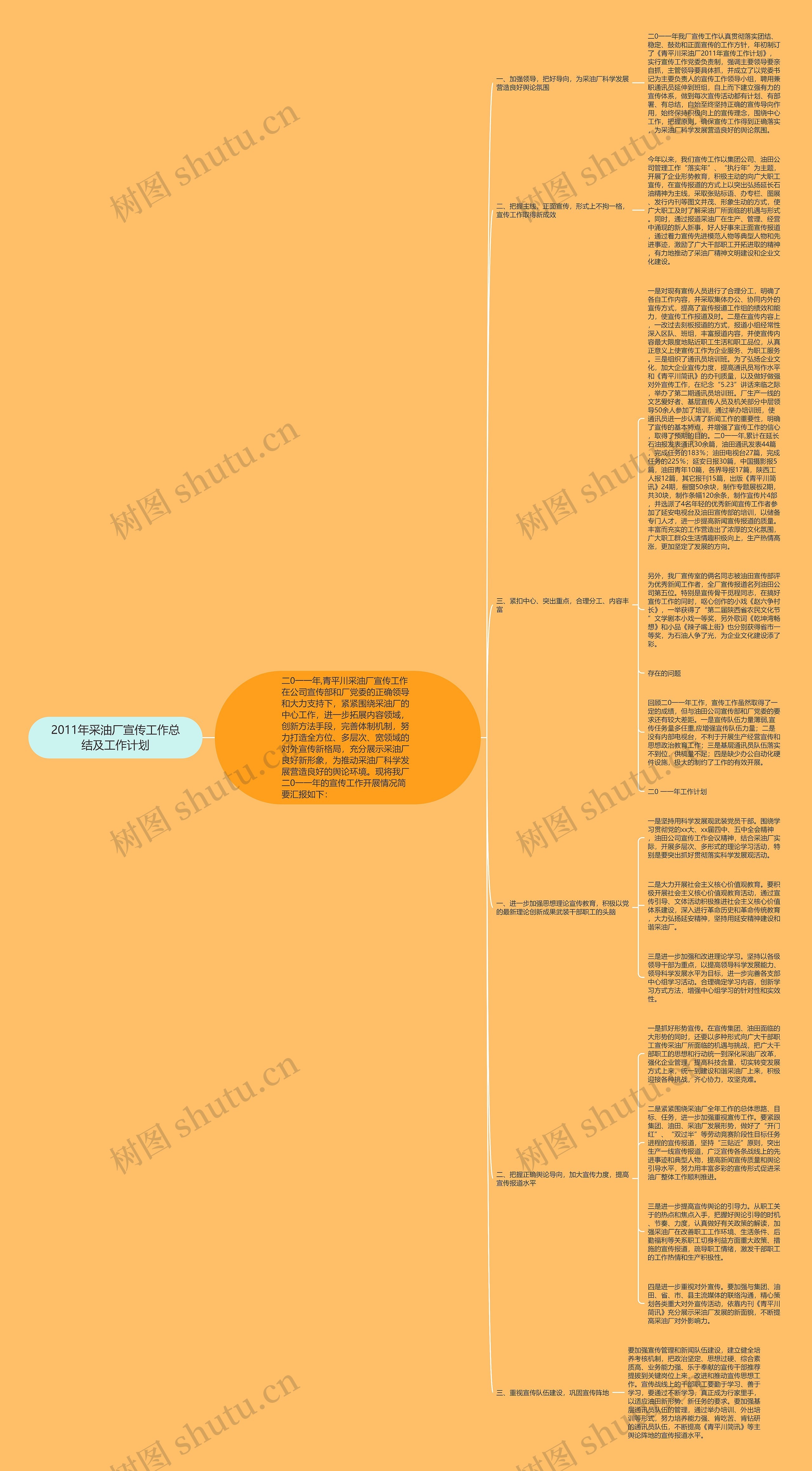 2011年采油厂宣传工作总结及工作计划 2011年采油厂宣传工作总结及工作计划