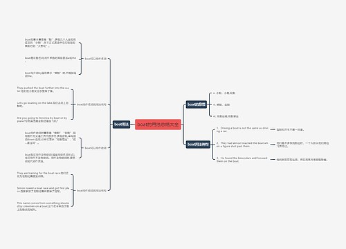 boat的用法总结大全