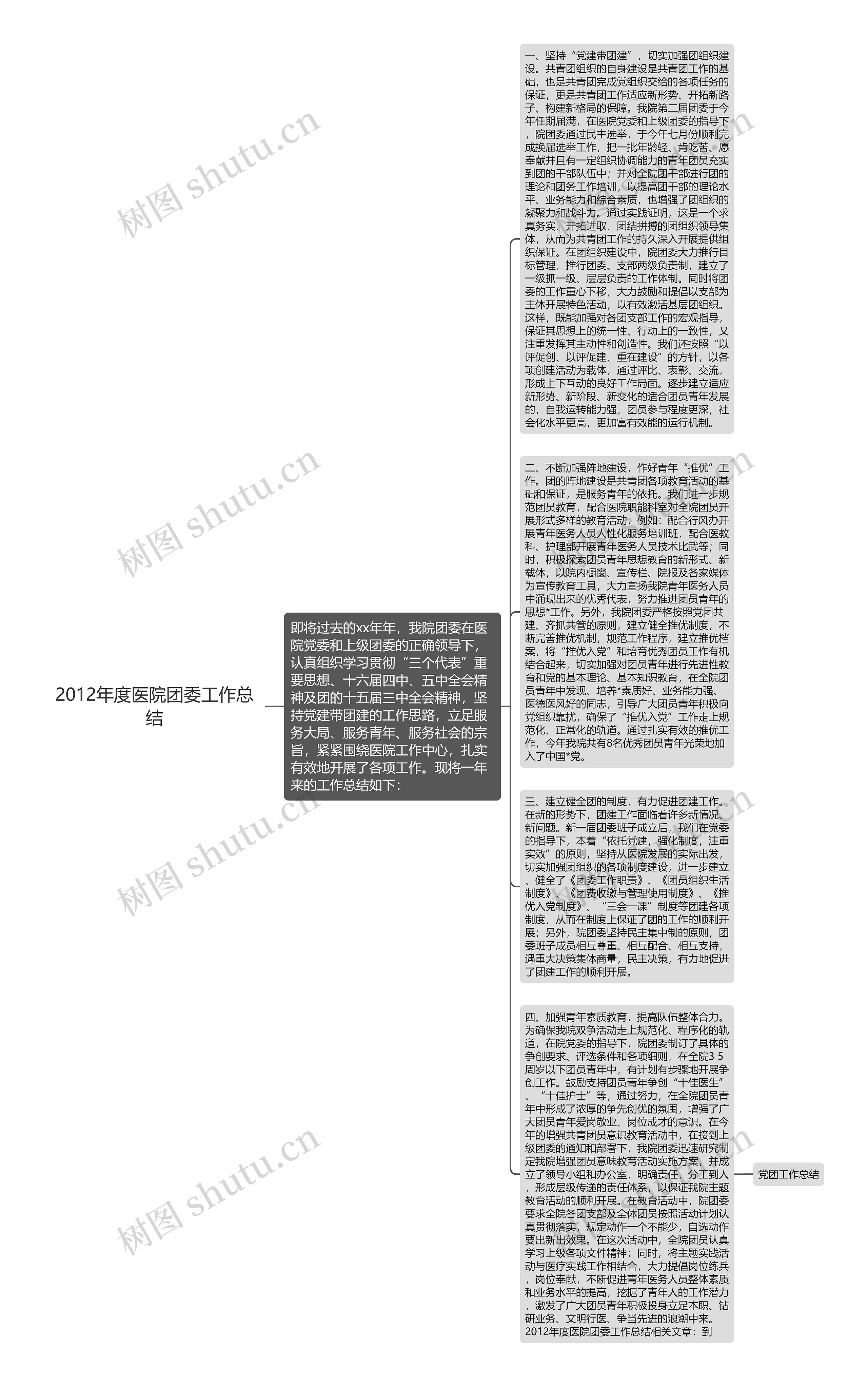 2012年度医院团委工作总结