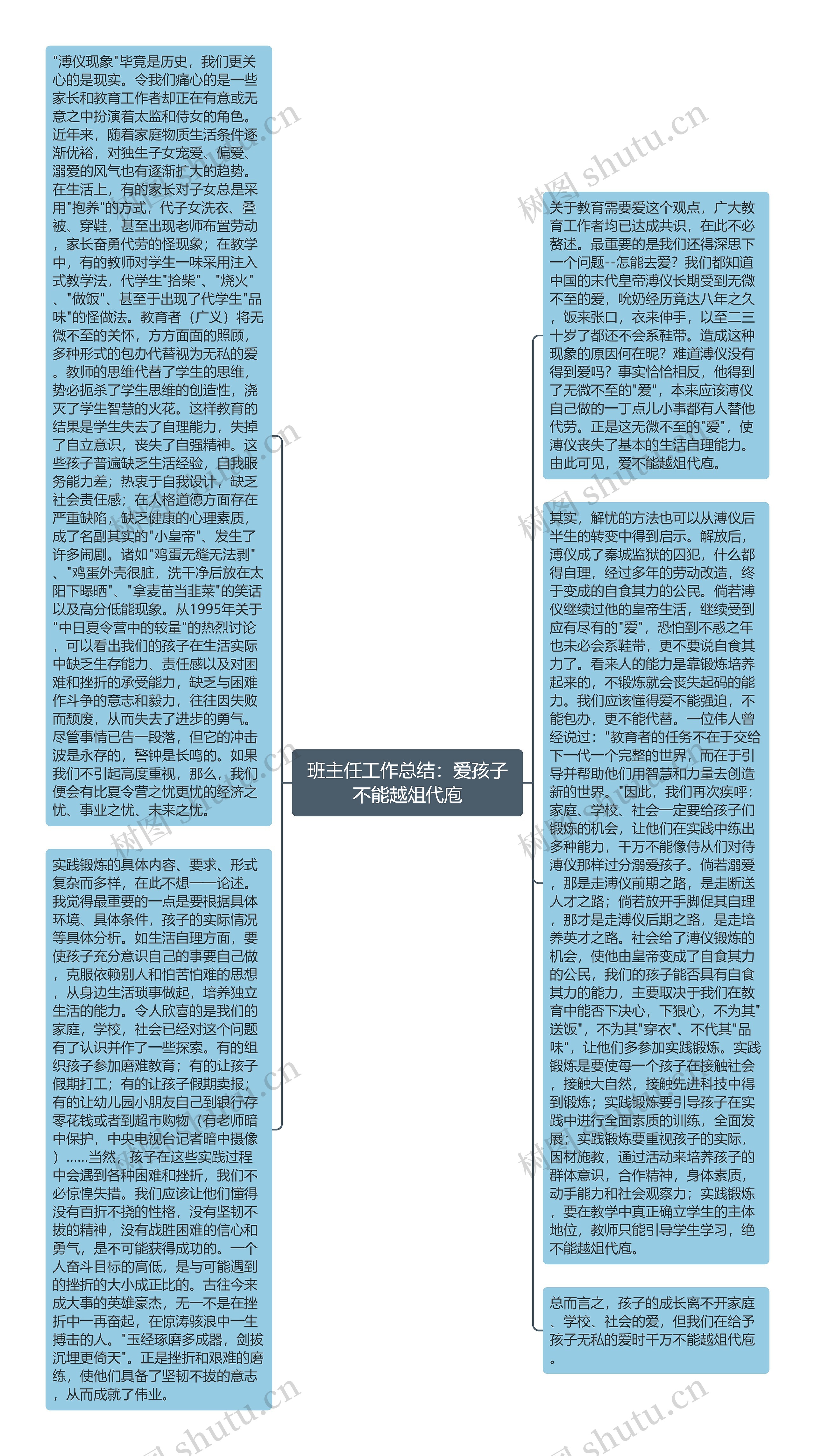 班主任工作总结：爱孩子不能越俎代庖