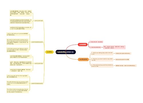 talk的用法总结大全