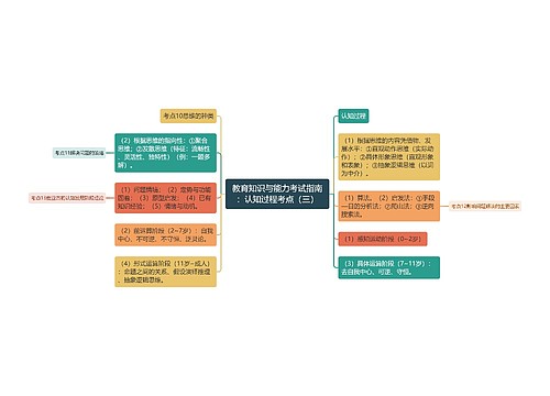 教育知识与能力考试指南：认知过程考点（三）