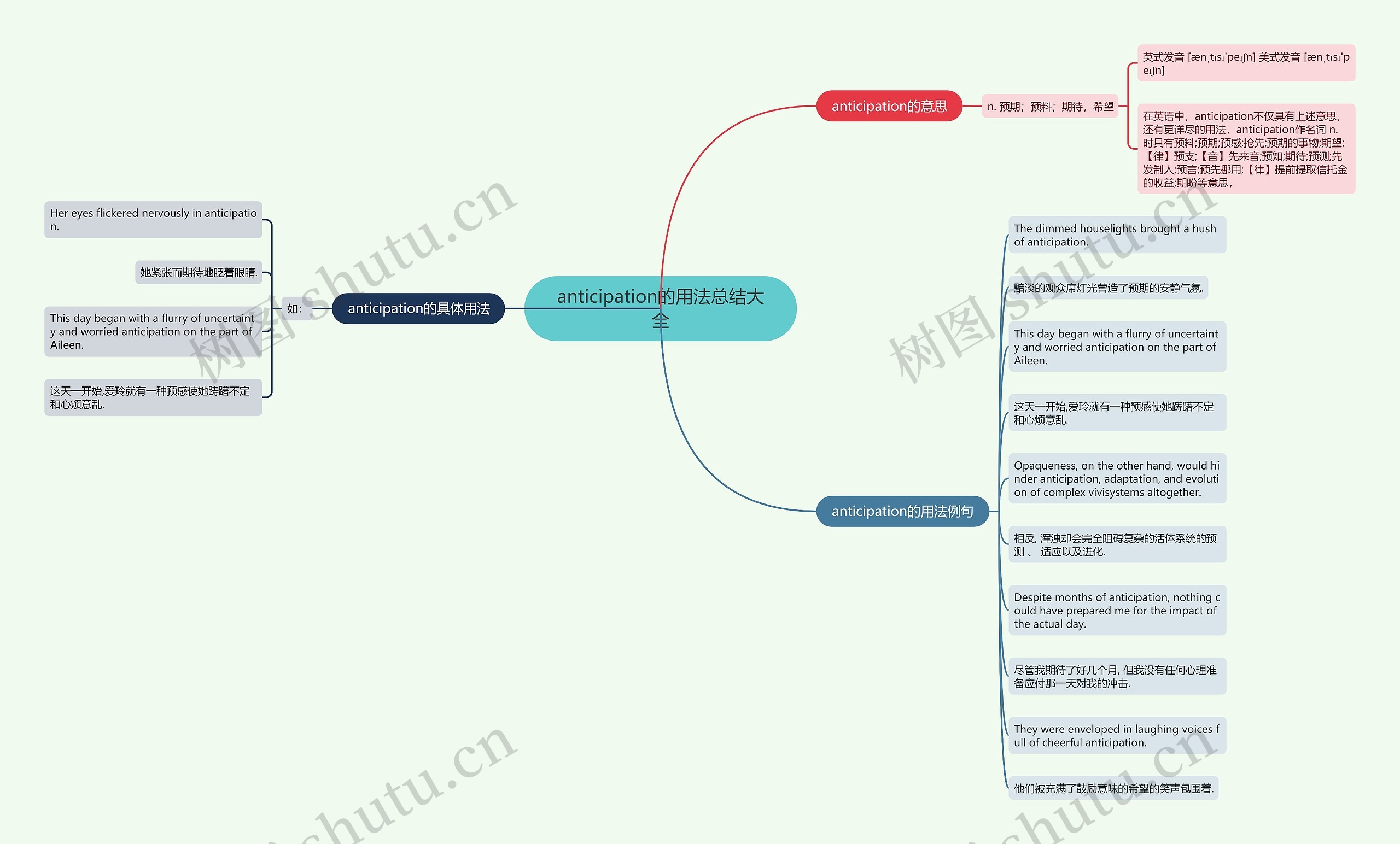 anticipation的用法总结大全思维导图