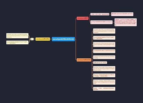 paradigm的用法总结大全