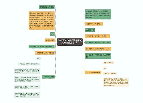 2020年中学教师资格考试心理学考点（十）