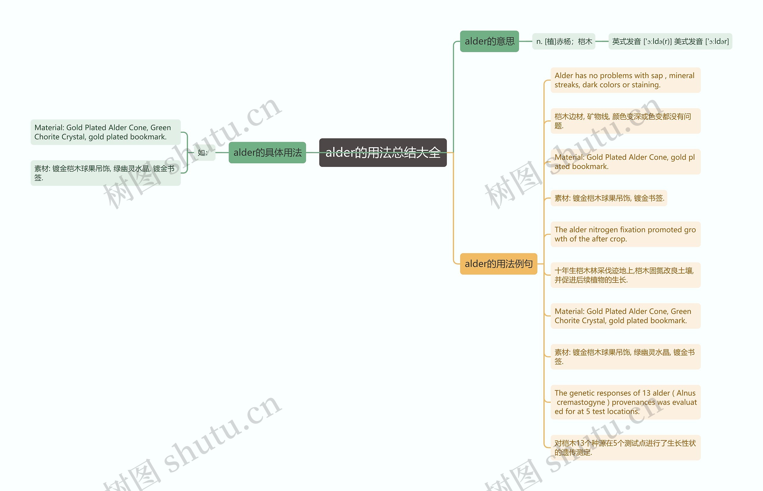alder的用法总结大全思维导图