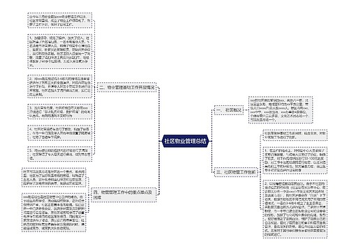 社区物业管理总结