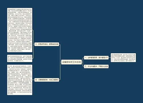 设备部年终工作总结