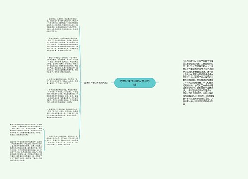 思想纪律作风建设学习总结