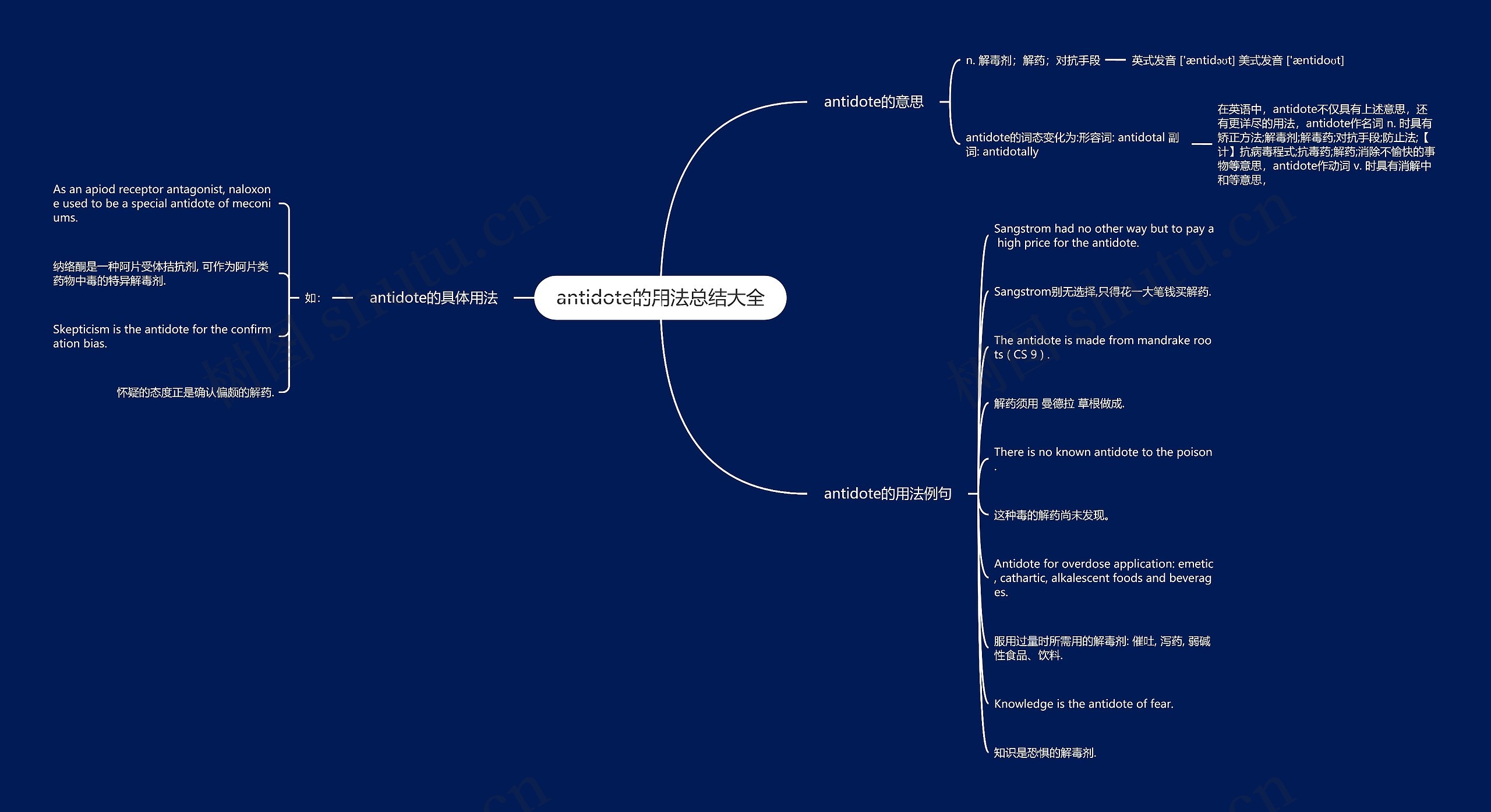 antidote的用法总结大全思维导图