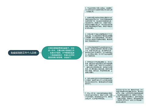 免疫规划的工作个人总结