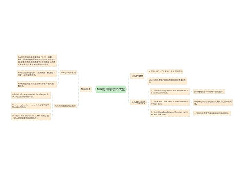 folk的用法总结大全