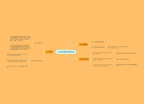 earn的用法总结大全