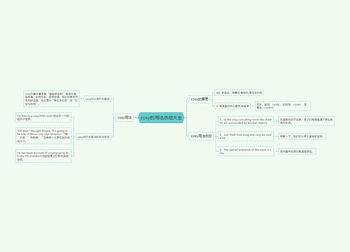 cosy的用法总结大全