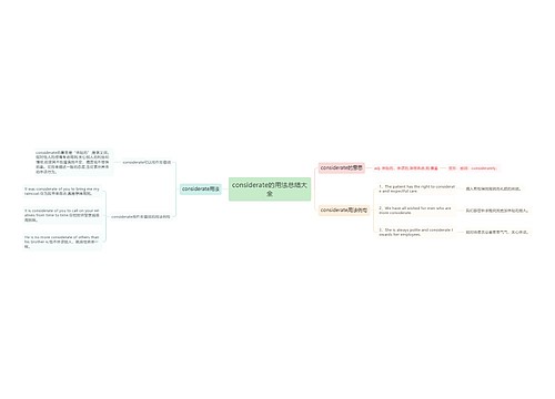 considerate的用法总结大全