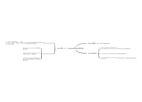 banana的用法总结大全