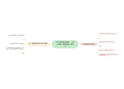 2023教资笔试备考：【幼儿保教】简答题核心考点（7）