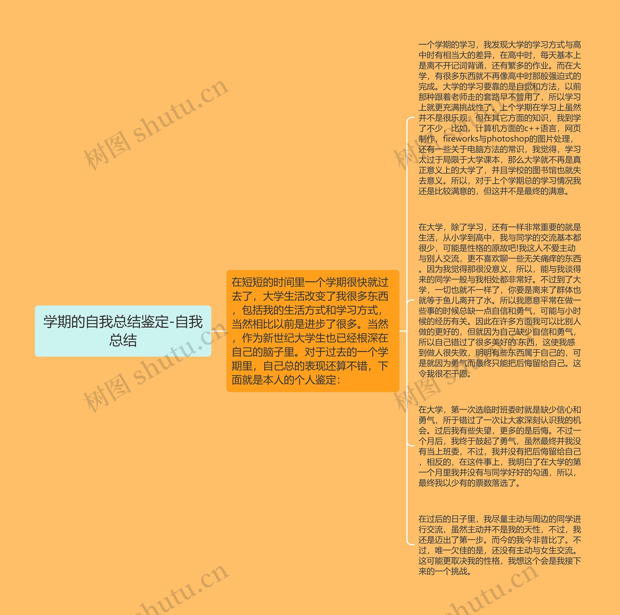 学期的自我总结鉴定-自我总结