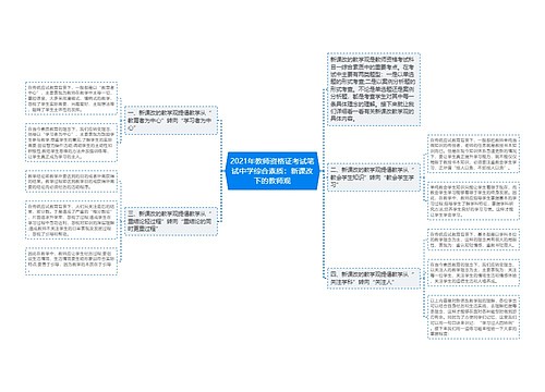 2021年教师资格证考试笔试中学综合素质：新课改下的教师观