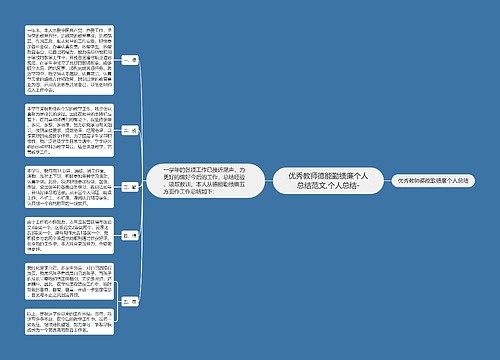 优秀教师德能勤绩廉个人总结范文,个人总结-