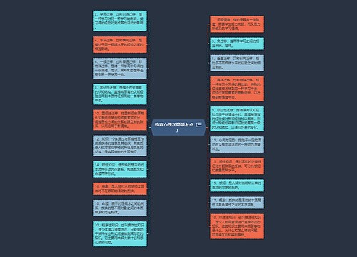 教育心理学高频考点（三）