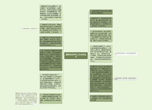 最新培训学校工作总结范文