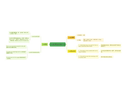rice的用法总结大全
