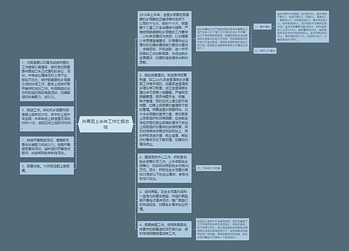 共青团上半年工作汇报总结