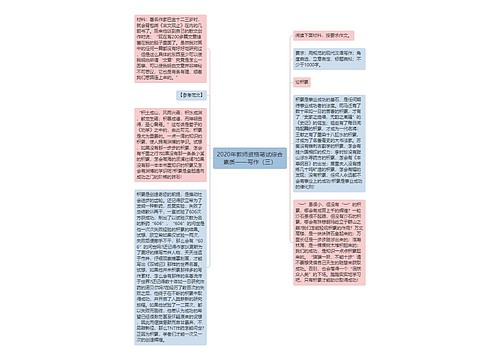 2020年教师资格笔试综合素质——写作（三）