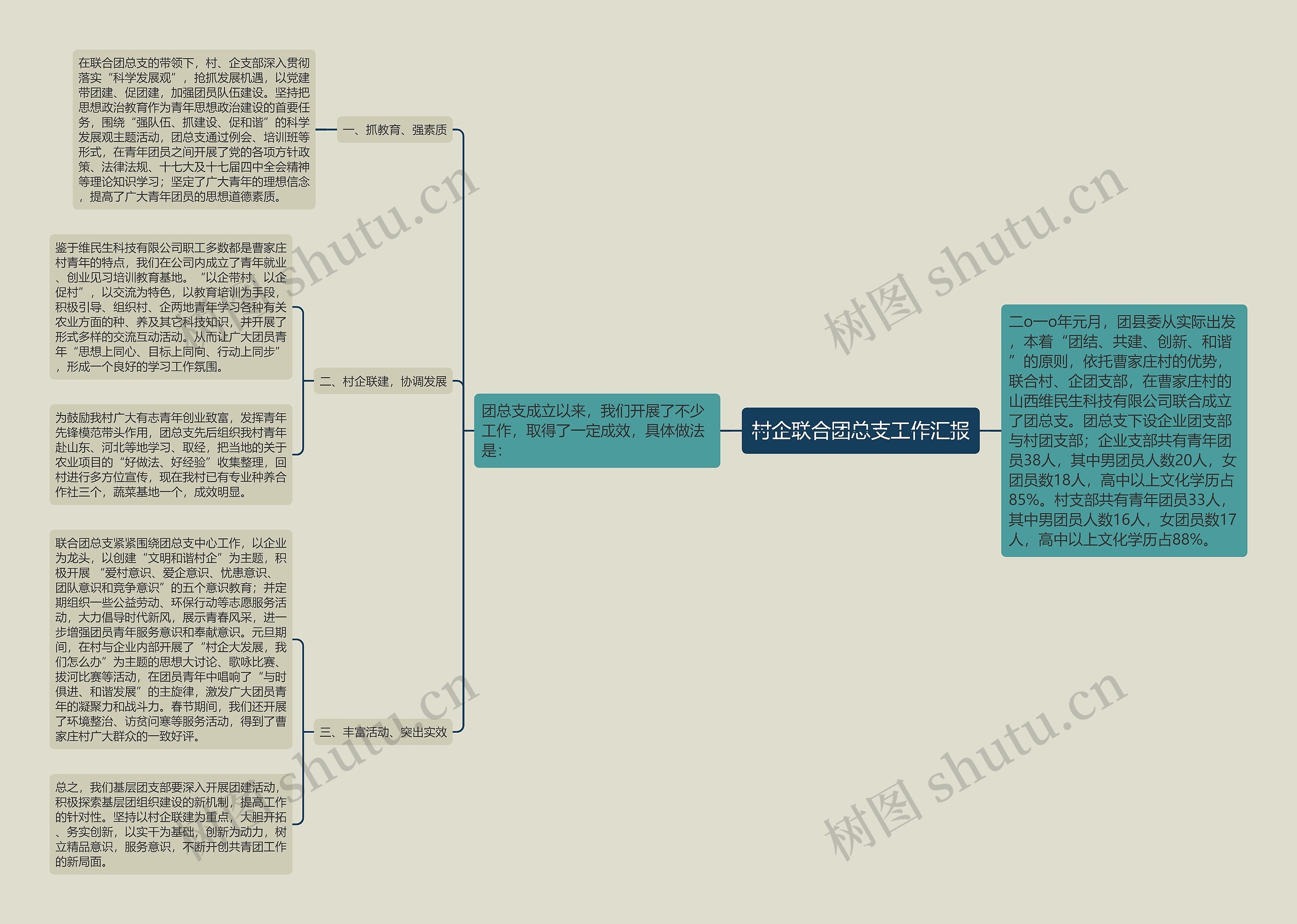 村企联合团总支工作汇报