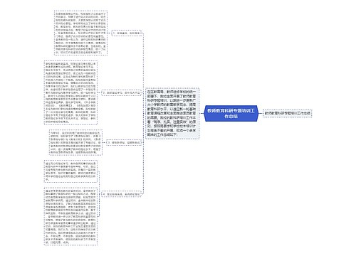 教师教育科研专题培训工作总结