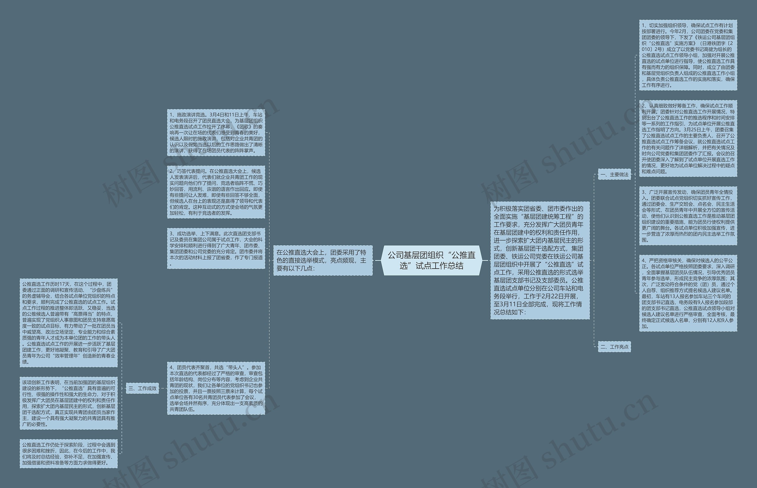 公司基层团组织“公推直选”试点工作总结